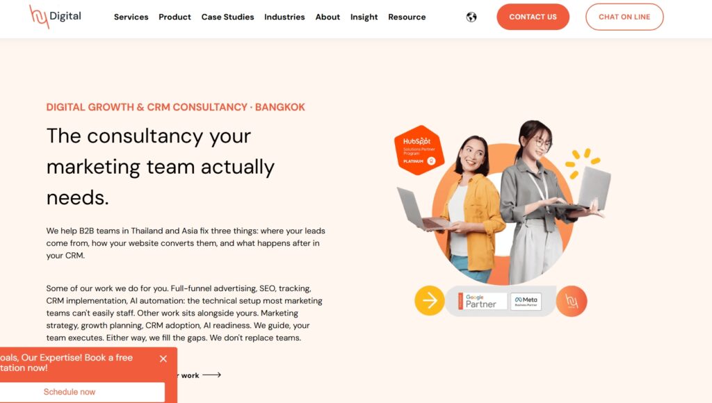 Hydigital digital growth and crm consultancy bangkok